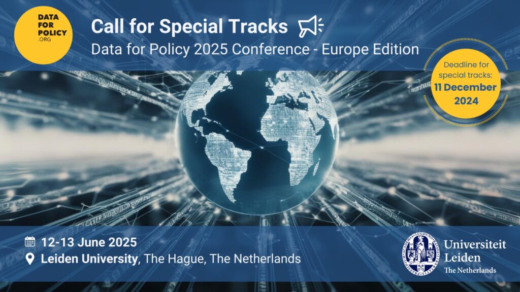 Data for Policy 2025 Conference – Europe Edition: Call for Special Tracks