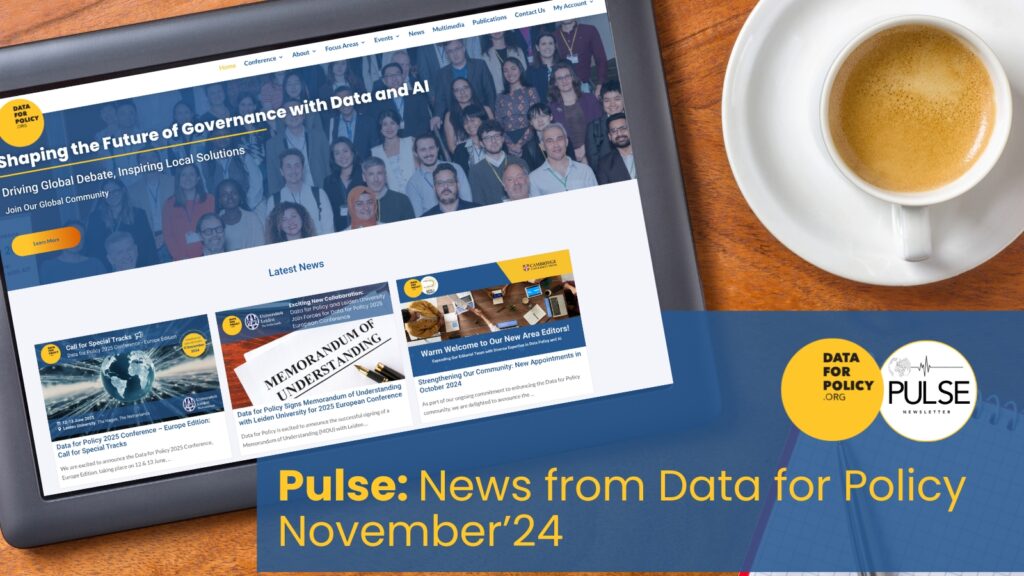 Pulse: Latest News from Data for Policy – November 2024