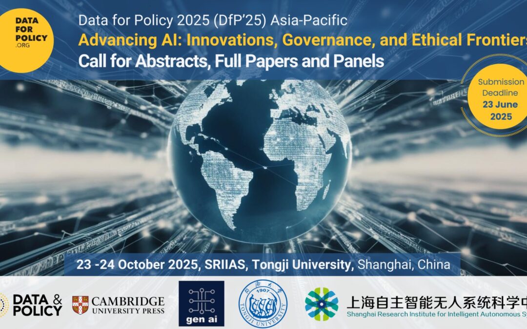 Call for Abstracts, Full Papers, and Panel Proposals: Data for Policy 2025 – Asia Pacific Edition